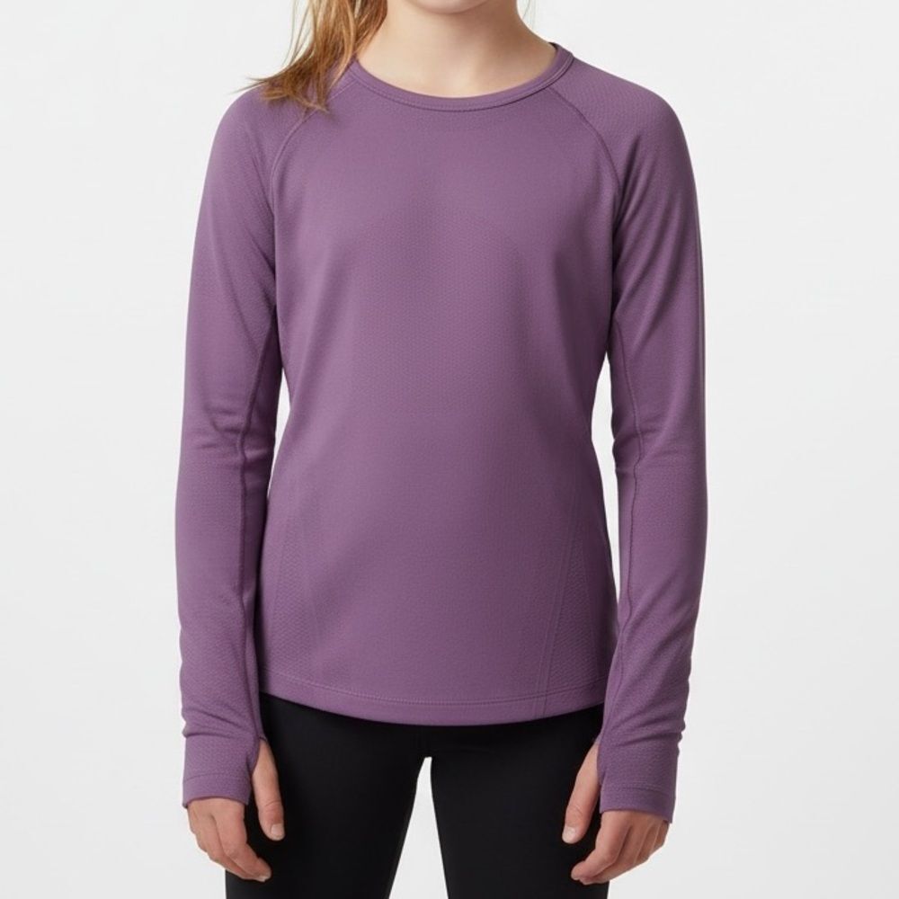 Athleta Girl Purple Long Sleeve Tee - Size 8-10